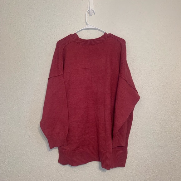 Philosophy Woman's Plus Size 2X Pink Long Sleeve V-Neck Pullover Sweater NWOT - Picture 6 of 7